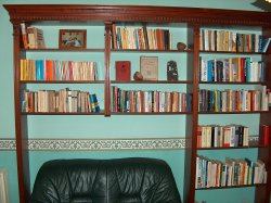 Bookshelf with molding and crown moulding